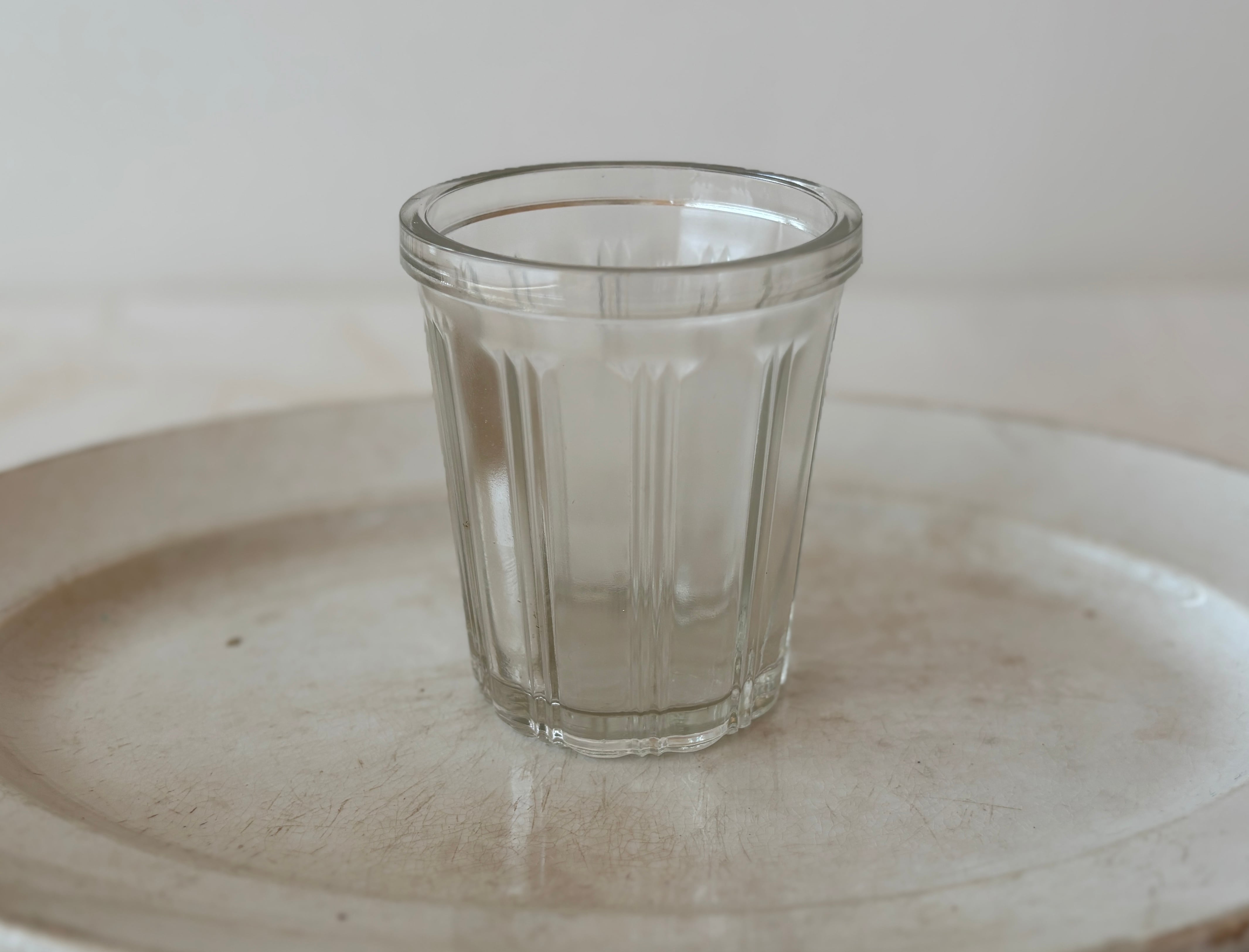 フランスアンティーク 美しいコンフィチュールポット ガラスポット