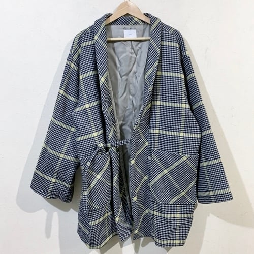 ATHA アタ A-1901-T09 big check noragi coat コート F | ブランド古着  