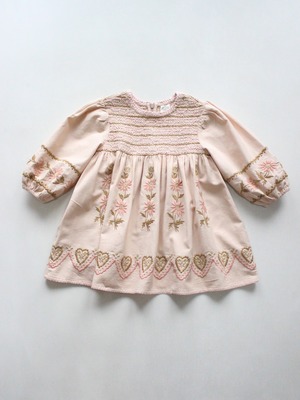 Apolina  PENNY SMOCK DRESS - PINK BEIGE