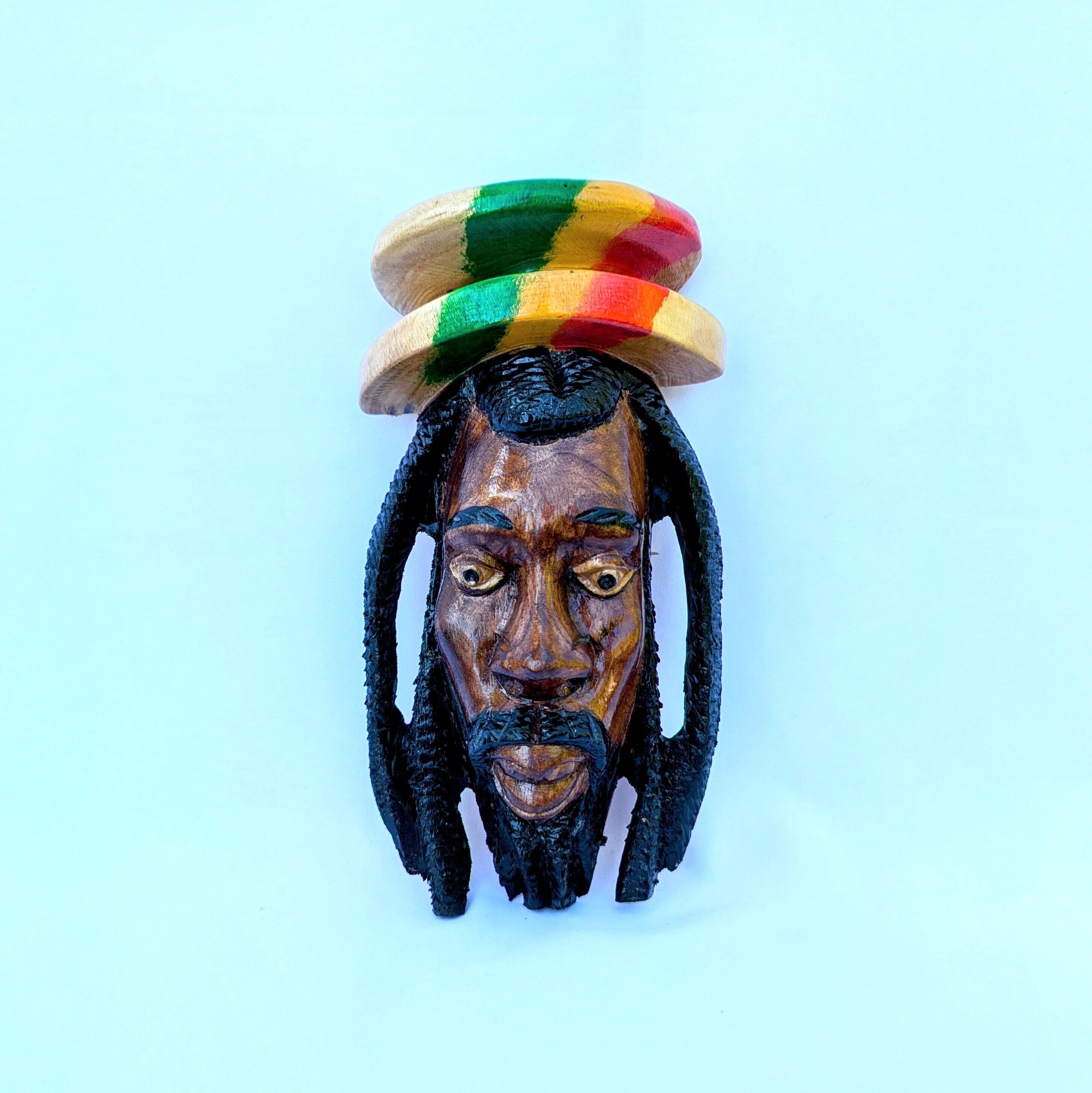 木彫り Rastaman Hat 1