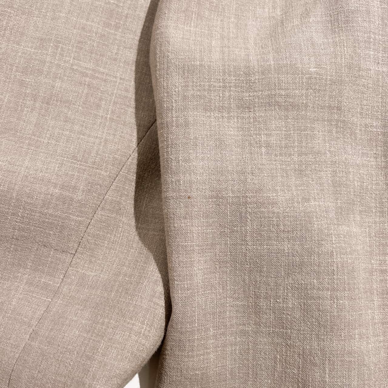 リネン混 イタリア製 DONNA KARAN ダナキャラン 3B テーラードジャケット サイズ 40 /ベージュ系 メンズ