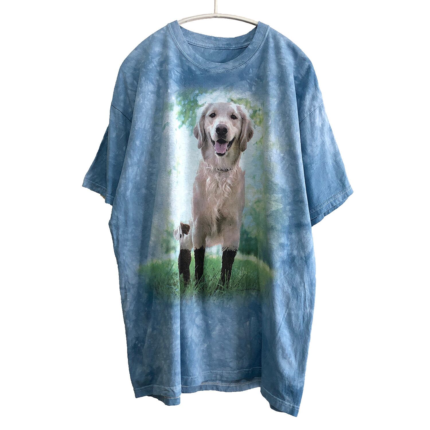 90s USA製 犬T DOG tシャツ Golden Retriever XL