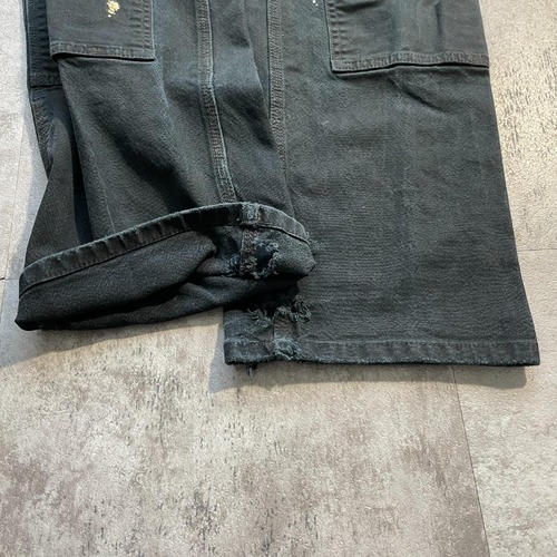 20s ブラック ダブルニー Carhartt 103334BLK 32×32 詳細写真6