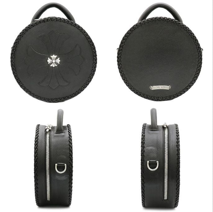 クロムハーツ   BLUE MOON CHプラス装飾2WAYレザーショルダーバッグ 中古 GZ11 クロムハーツ BLUE MOON CHプラス装飾2WAYレザーショルダーバッグ メンズ