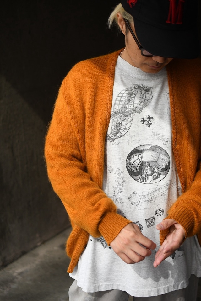 OK／60's "NATIONAL" mohair knit cardigan