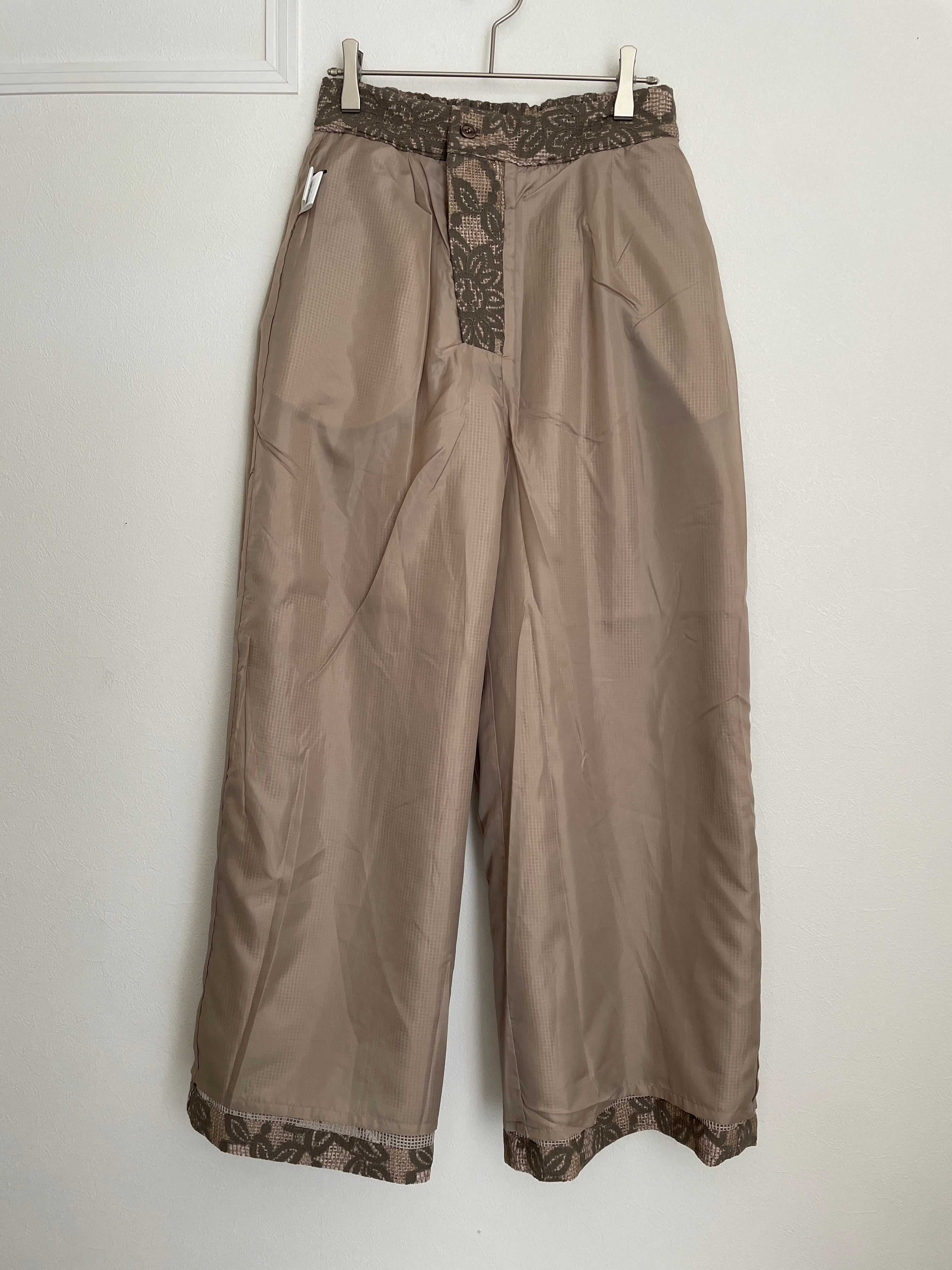 【SELECT】レースワイドパンツ