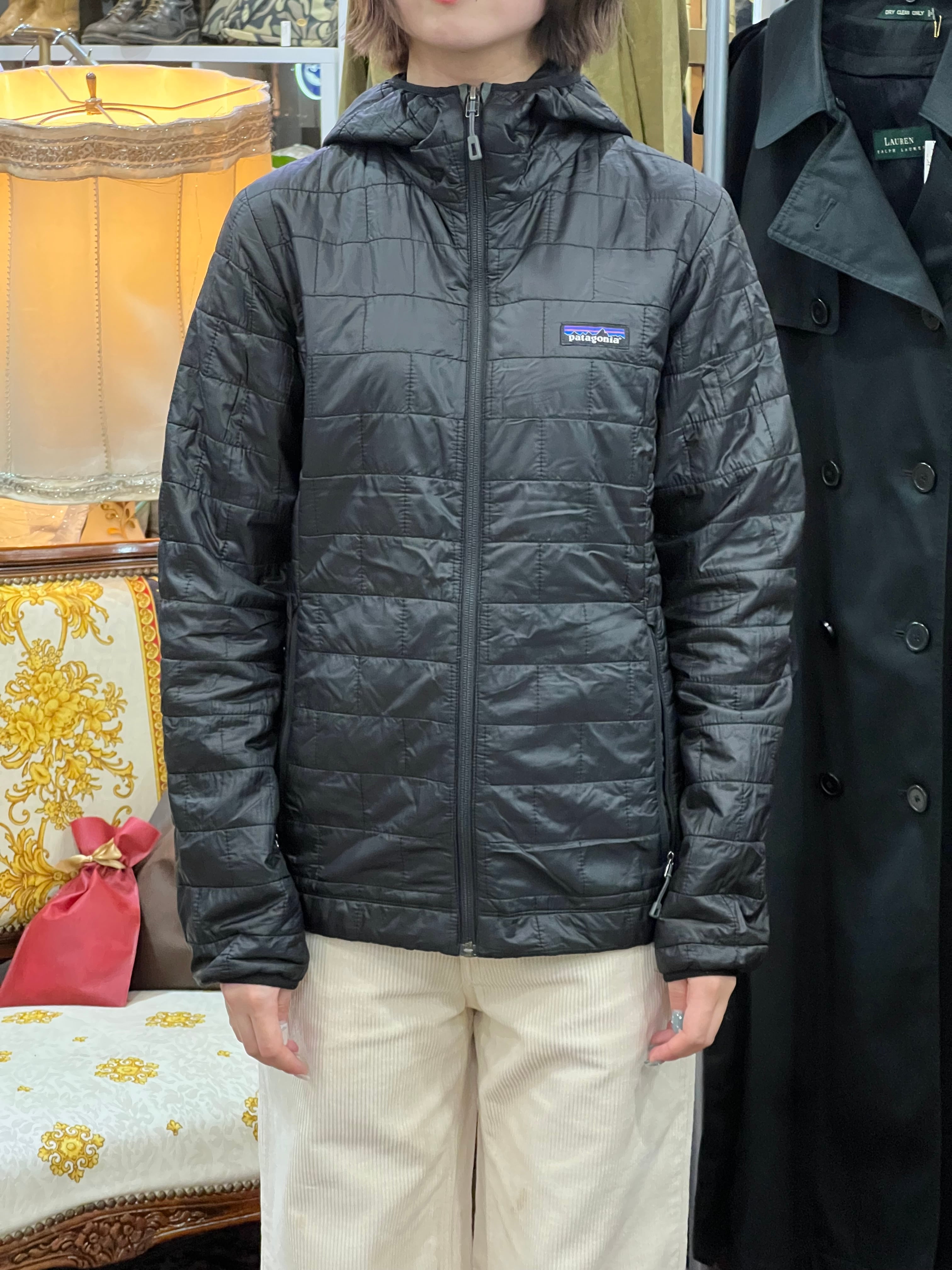 Patagonia Nano Puff hoodie レディースS ブラック パタゴニア ナノ
