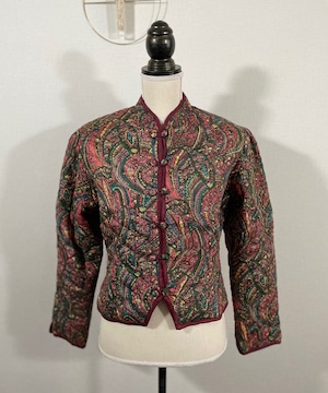 【送料無料】80's Paisley quilting jacket