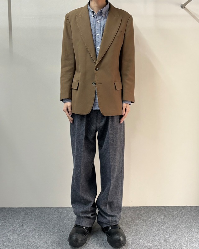 【Maison Margiela】peaked lapel single tailored jacket