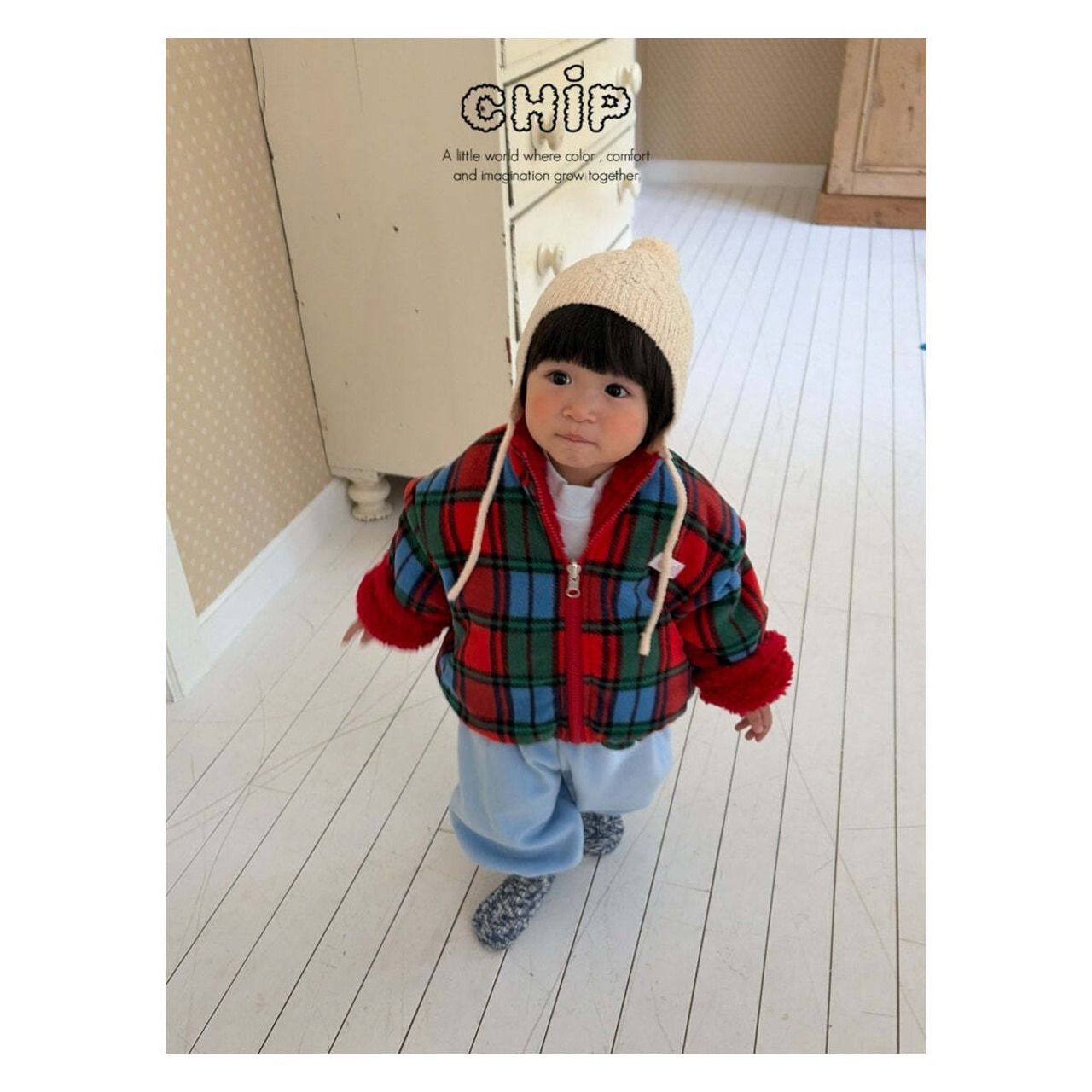 【取寄】CHIP リバーシブルビーニー|冬服|韓国子供服