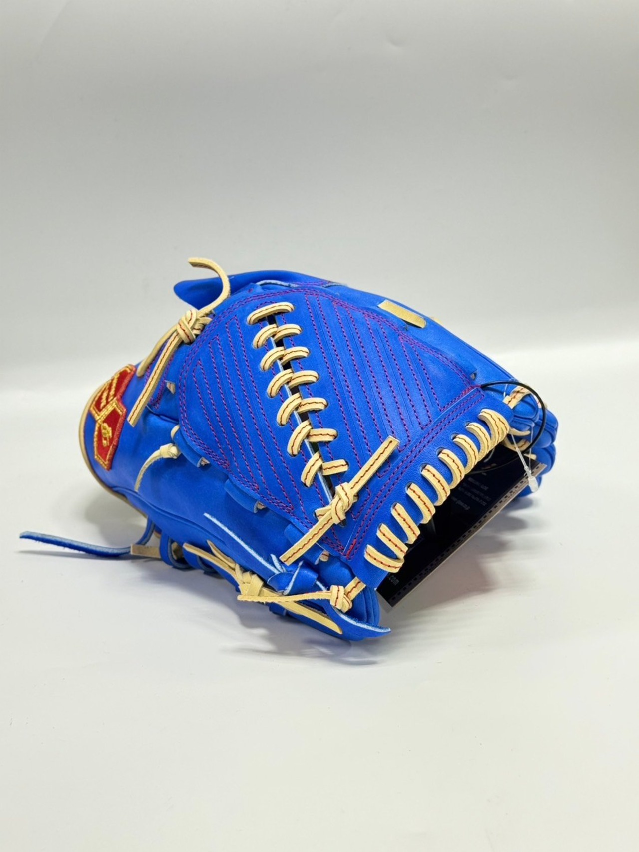 JUNKEI ミチイオリジナル　硬式モデル　右投げ　投手用　ブルー×ミルクブラウン・画像4