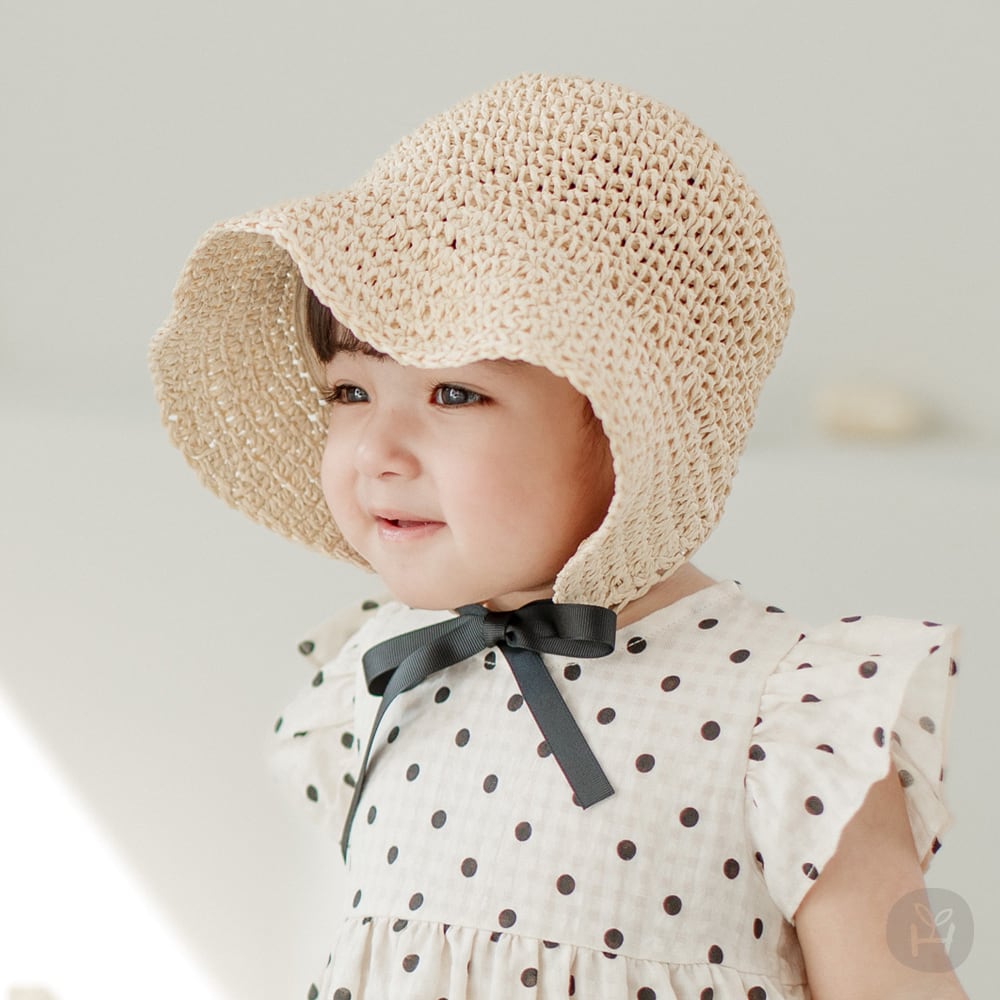 BABY/KIDS】【即納あり】麦わら帽子ボンネット【yo-25sm03234】 | LUCKIDS