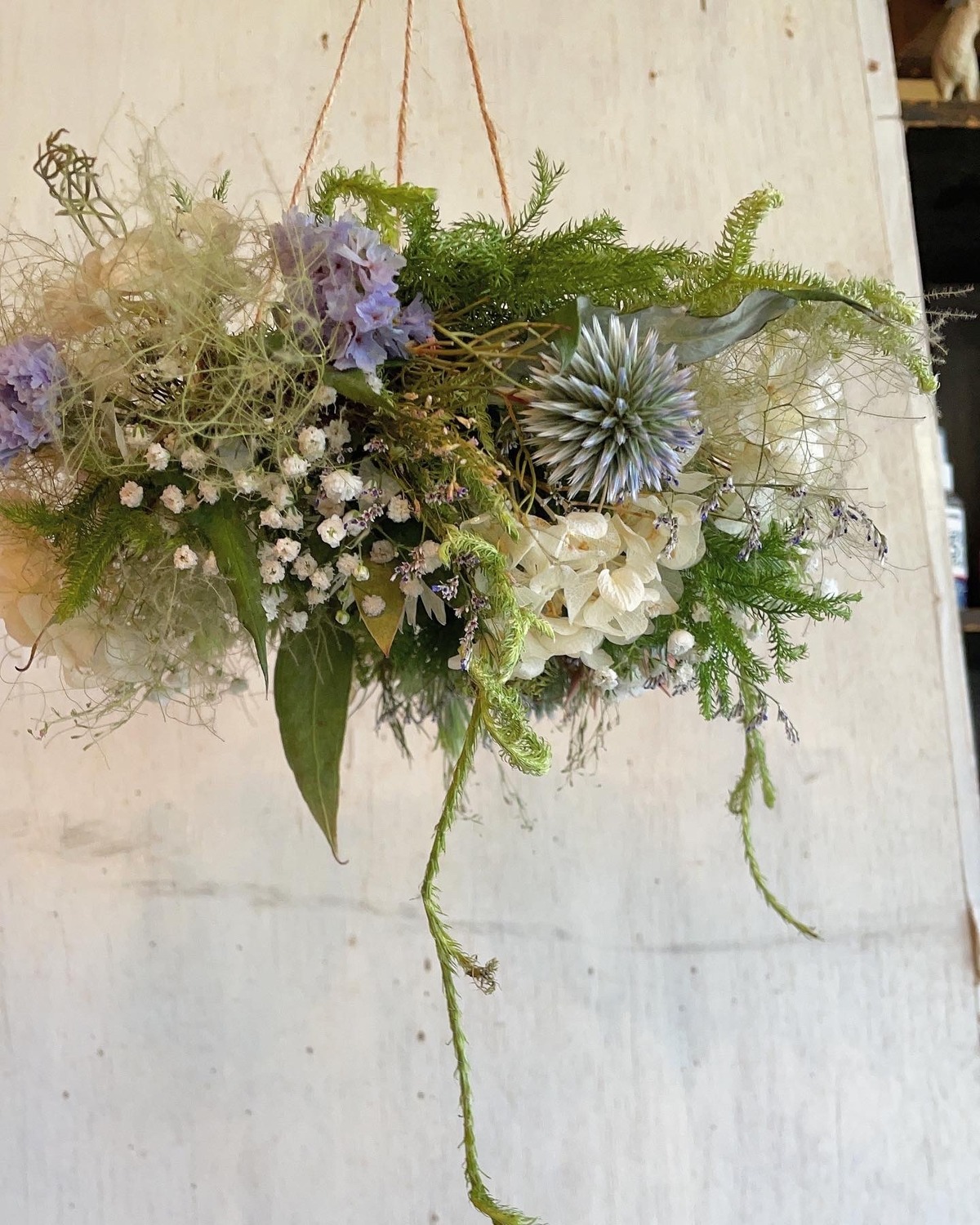 Summer fly wreath〜夏のフライングリース◯ドライフラワーリース 