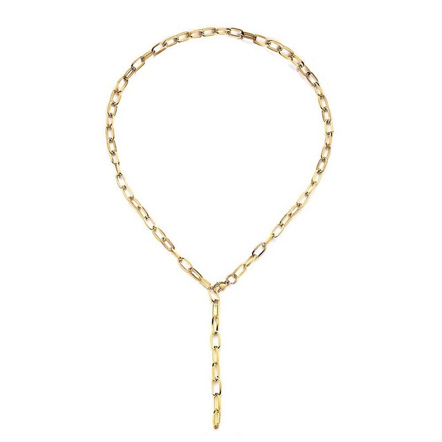 2-Way Style Clip Chain Necklace 【GOLD】