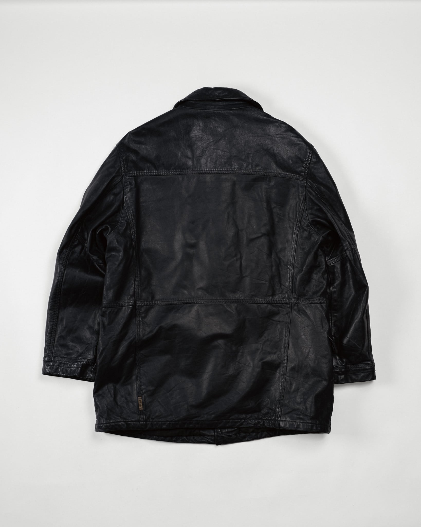 ARMANI JEANS 90s レザーカーコート car coat 90's] 