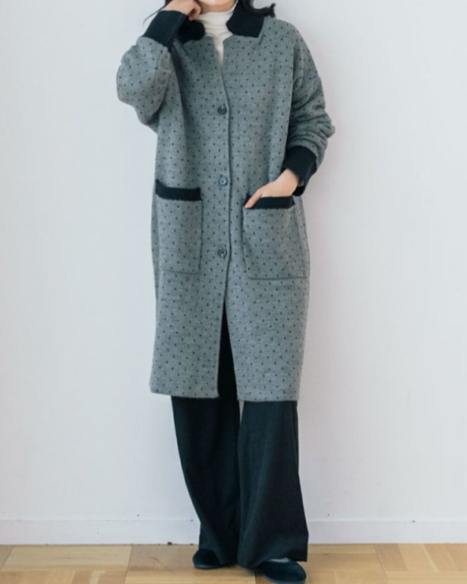 【Pont de Chalons】ドットJQニットコーディガン / 3COLORS / 22570513