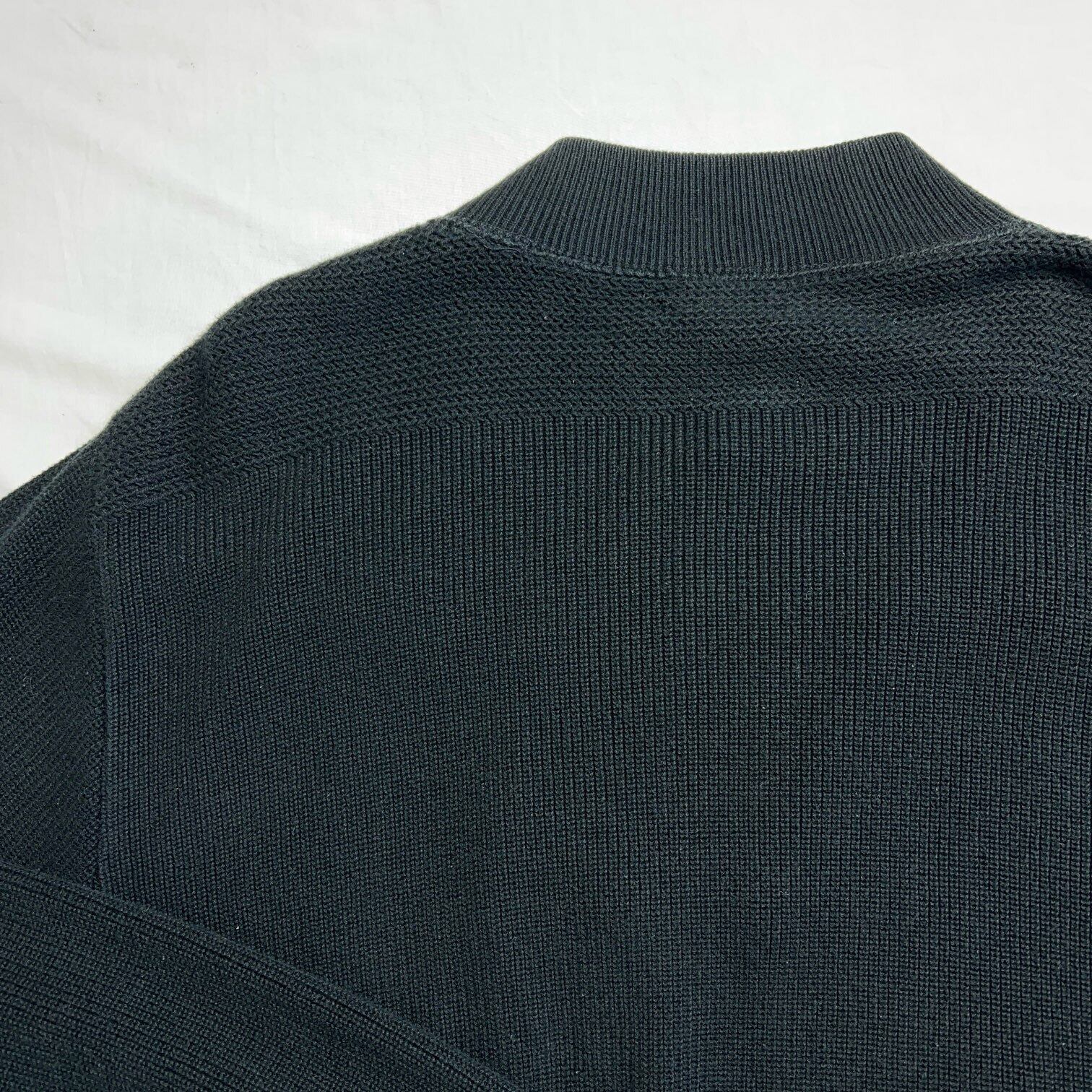 90's LANDS'END Military 5buttons Cotton Sweater MADE IN USA 90年代