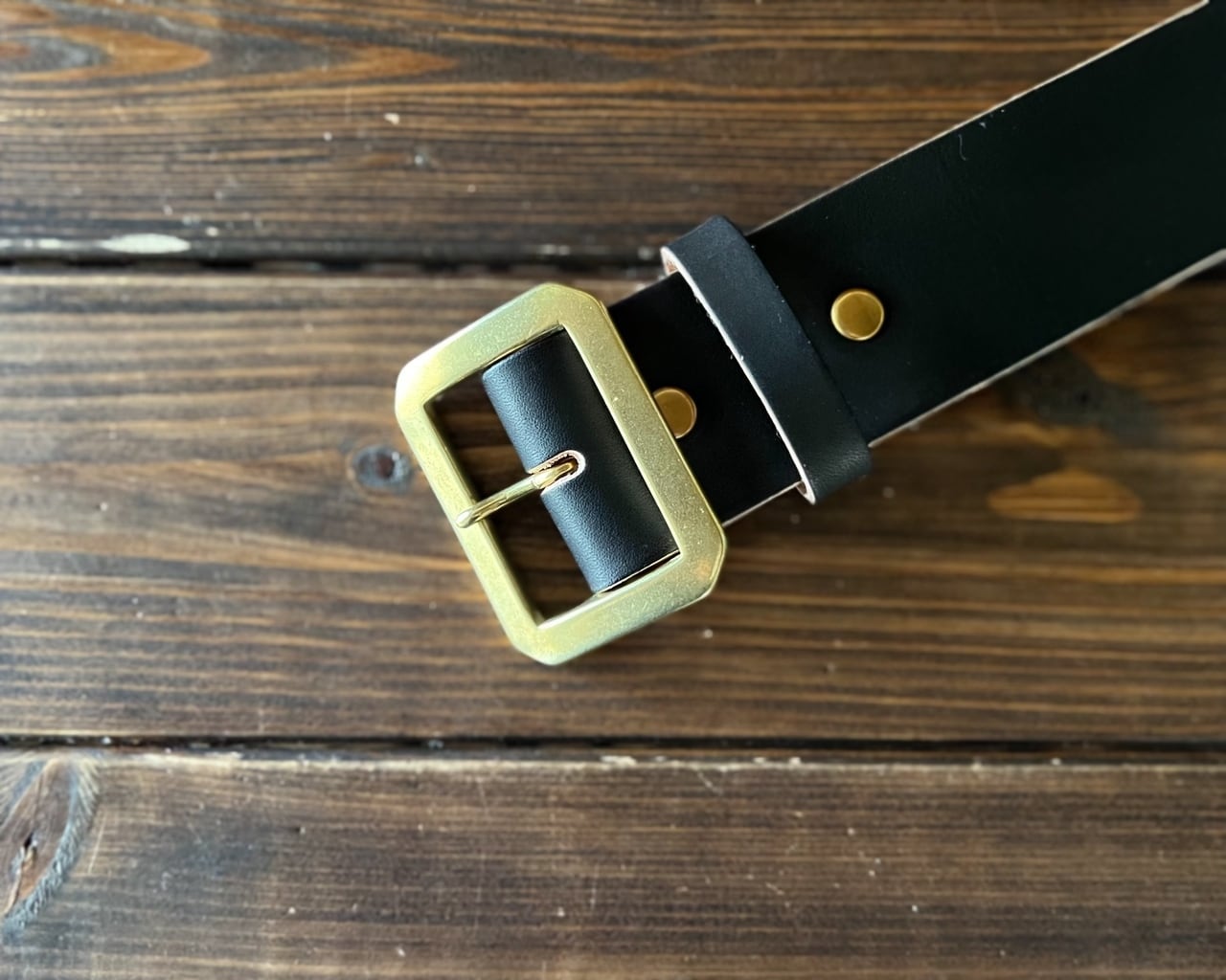ヌメサドル・クロムエクセル/Octagon Buckle Belt 45mm幅