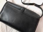 AMERICA 1990’s OLD COACH “Dark Navy Leather” shoulder bag