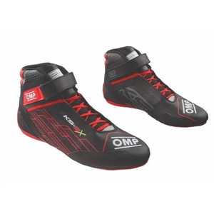 KC0-0839-AK1#073 KS-2X KART SHOES KIDS FIA 8877-2022 BLACK / RED