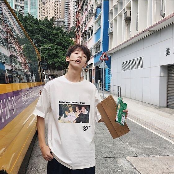 全2色 Tシャツ カットソー プリント カジュアル シンプル メンズ