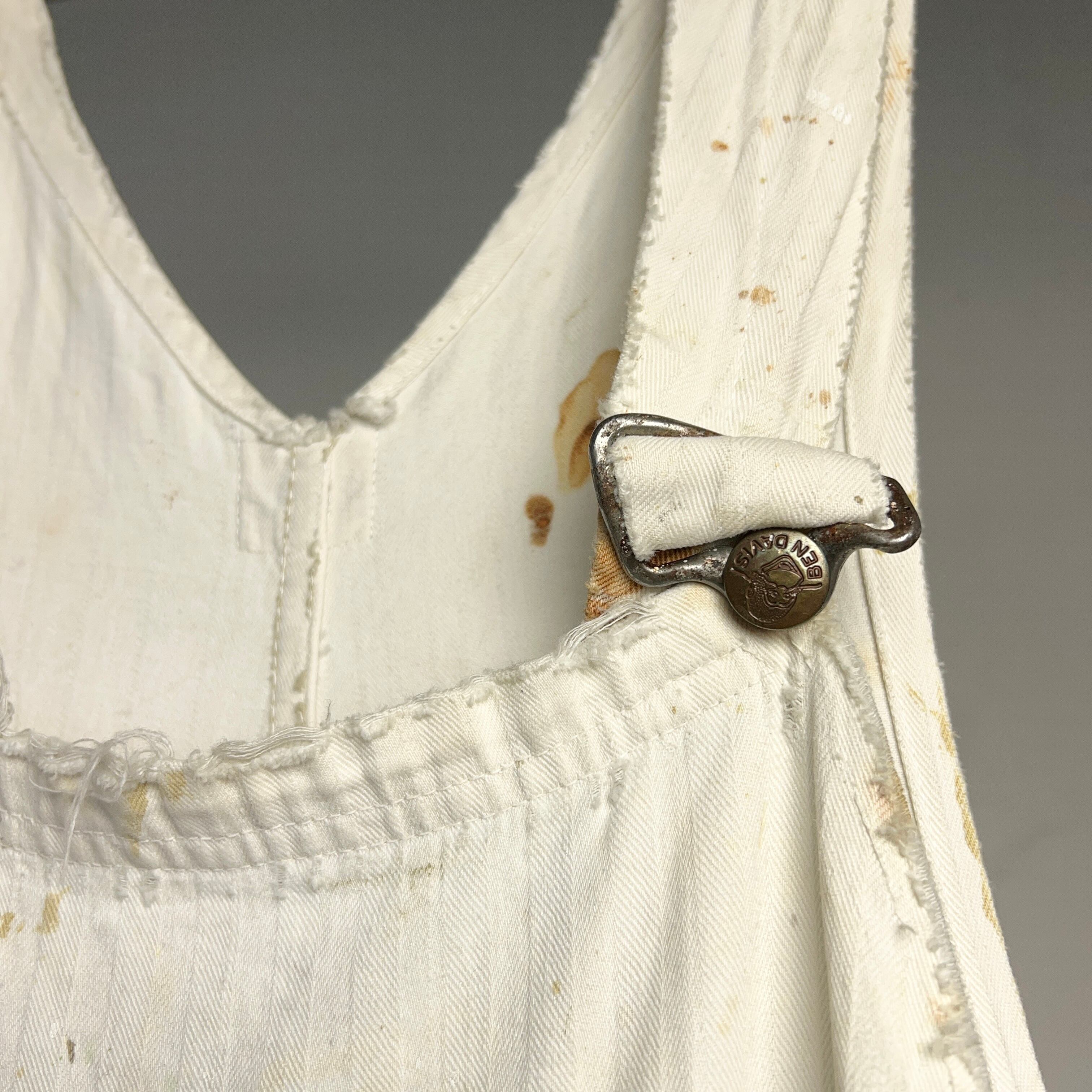 1950's BEN DAVIS HBT WHITE OVERALL 