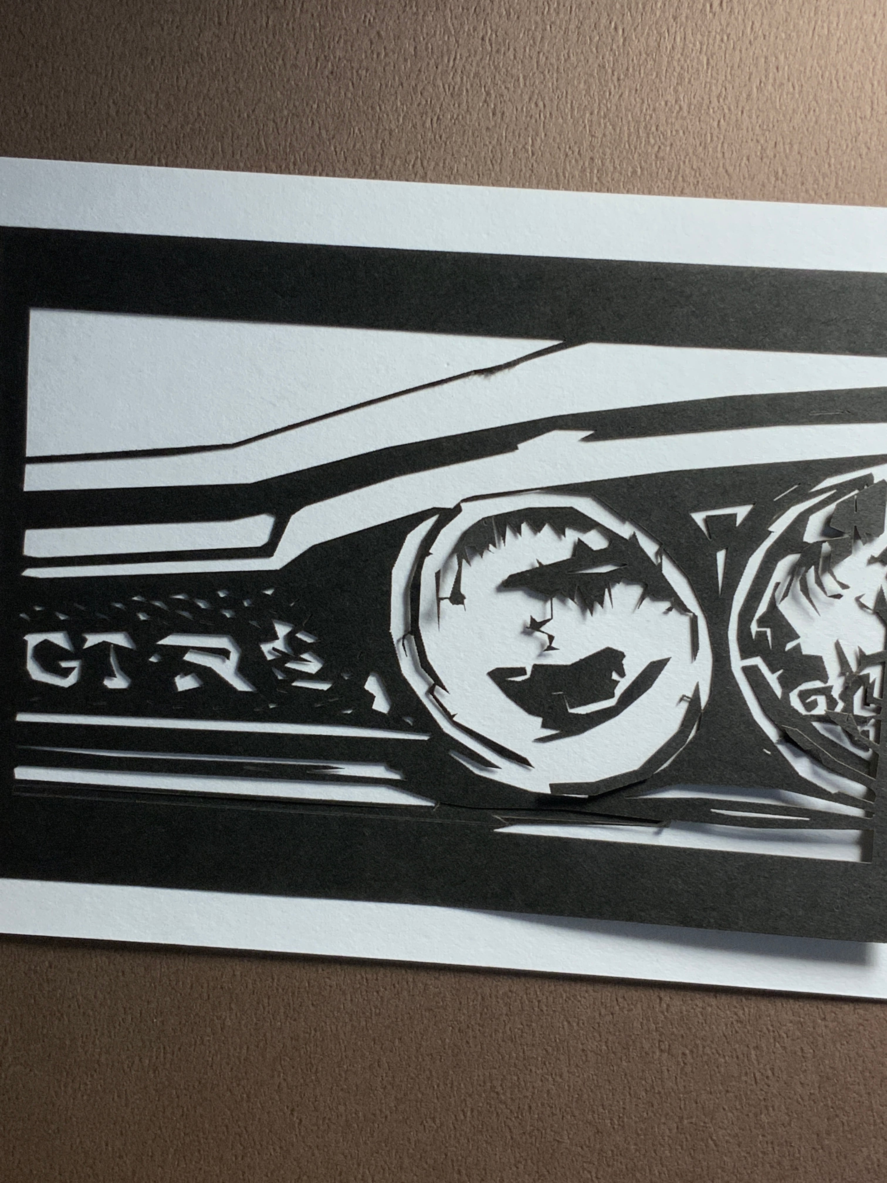 83-Car-GT-R切り絵 | 切り絵博覧会 (↑上のメニューにも色々あり〼)