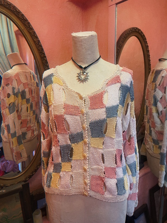 used knit cardigan