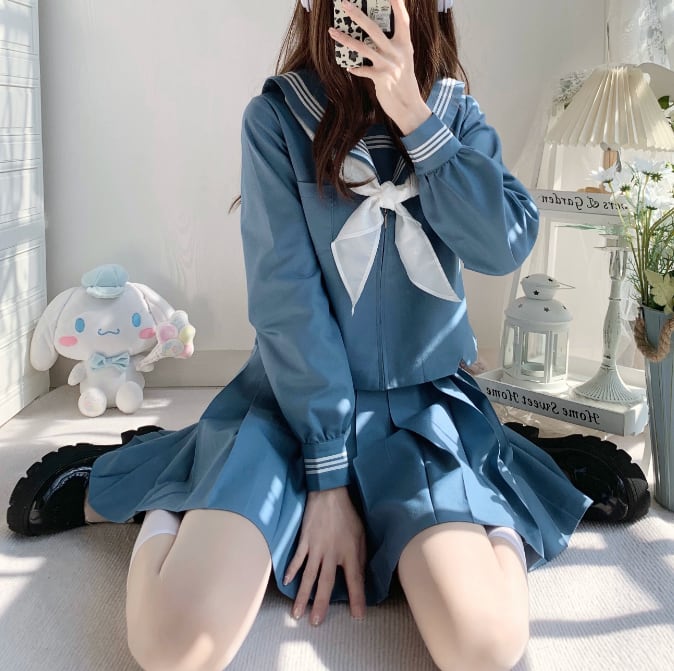 コスプレ♡白リボンがかわいい♪ セーラー服セット seifuku70 | ゆめ ...