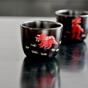 奥の麻衣子 絵漆こどもこっぷ(黒) / Maiko Oku – E-Urushi Children’s Cup (Black) / 2104150000366
