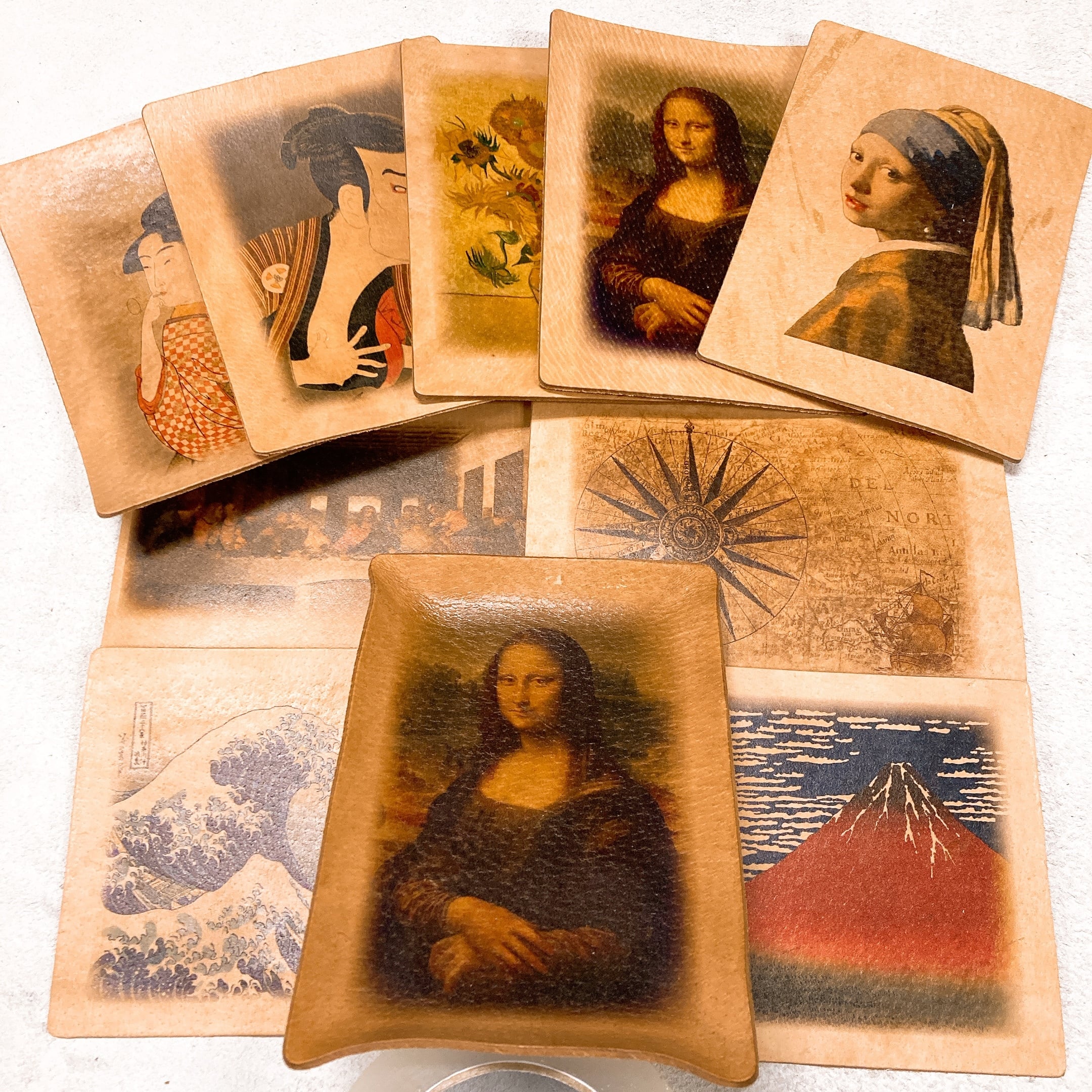 絵画レザートレイ【A】 [豚ヌメ革] 【あんぷりレザー】 | Pay ID