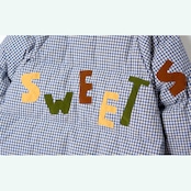 ギンガム×SWEETS刺繍ロングダウンジャケット 《i0830》