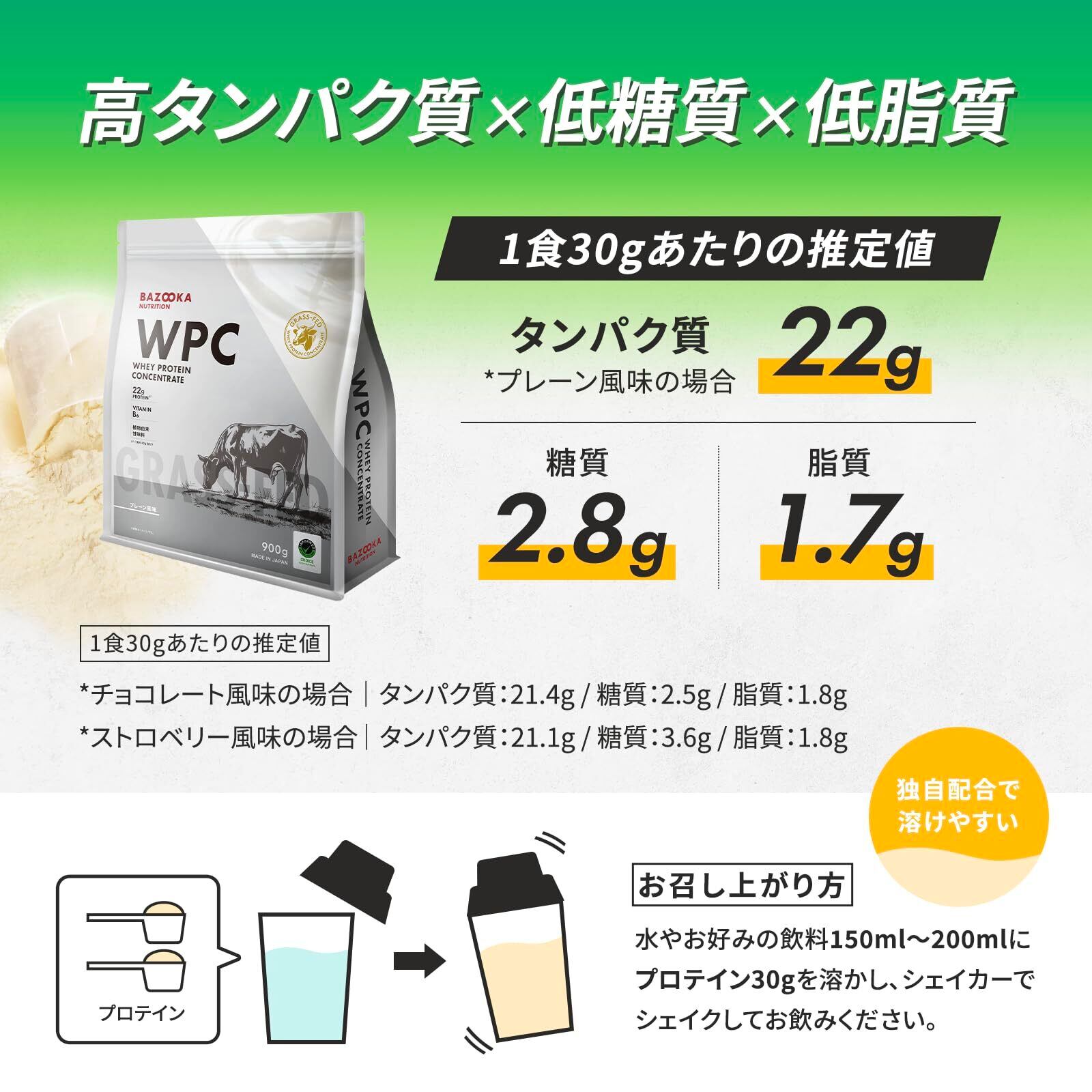 BAZOOKA NUTRITION WPH バズーカ岡田プロテイン　x10袋 BAZOOKA NUTRITION バズーカニュートリション ホエイ プロテイン