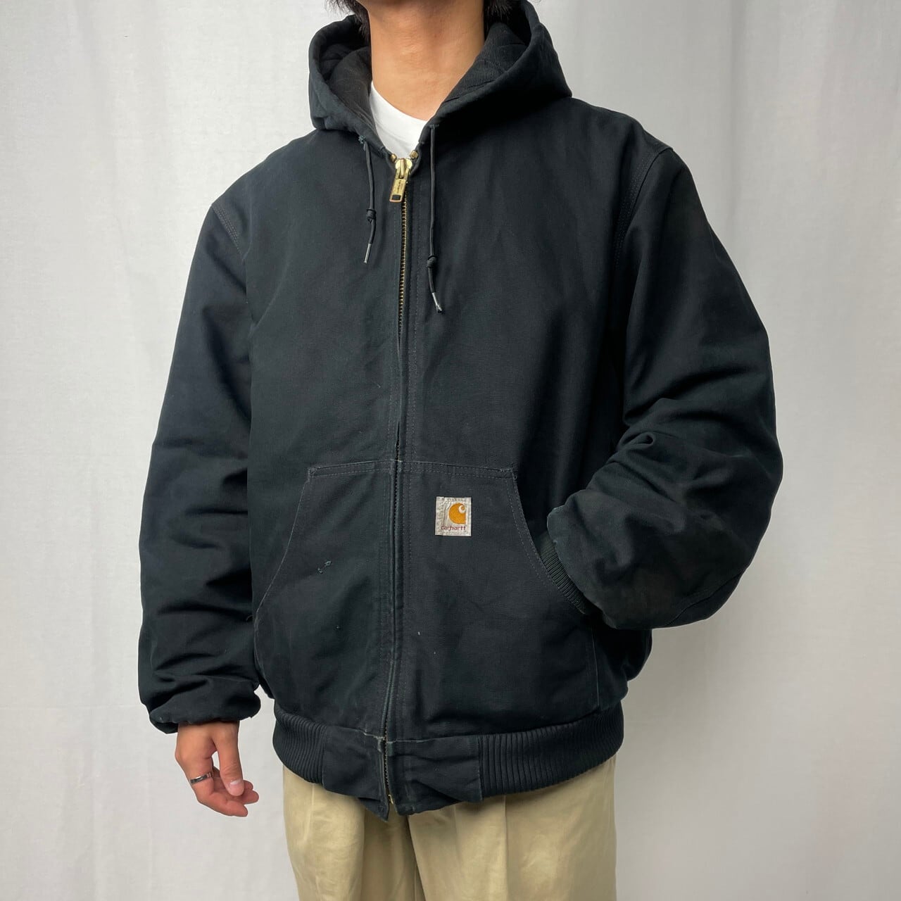 90年代 USA製 Carhartt カーハート ダック地 アクティブジャケット 