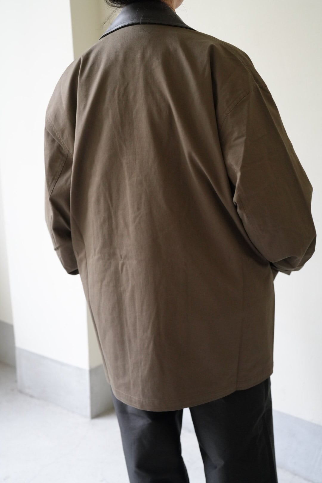 Cristaseya OVERSIZED BLOUSON WITH LEATHER COLLAR | TOMMY'S KURAMAE