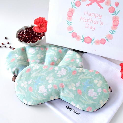 【送料無料】スプリングスパローアイマスクと小豆のホットアイピローセット|母の日ギフトラッピング有り