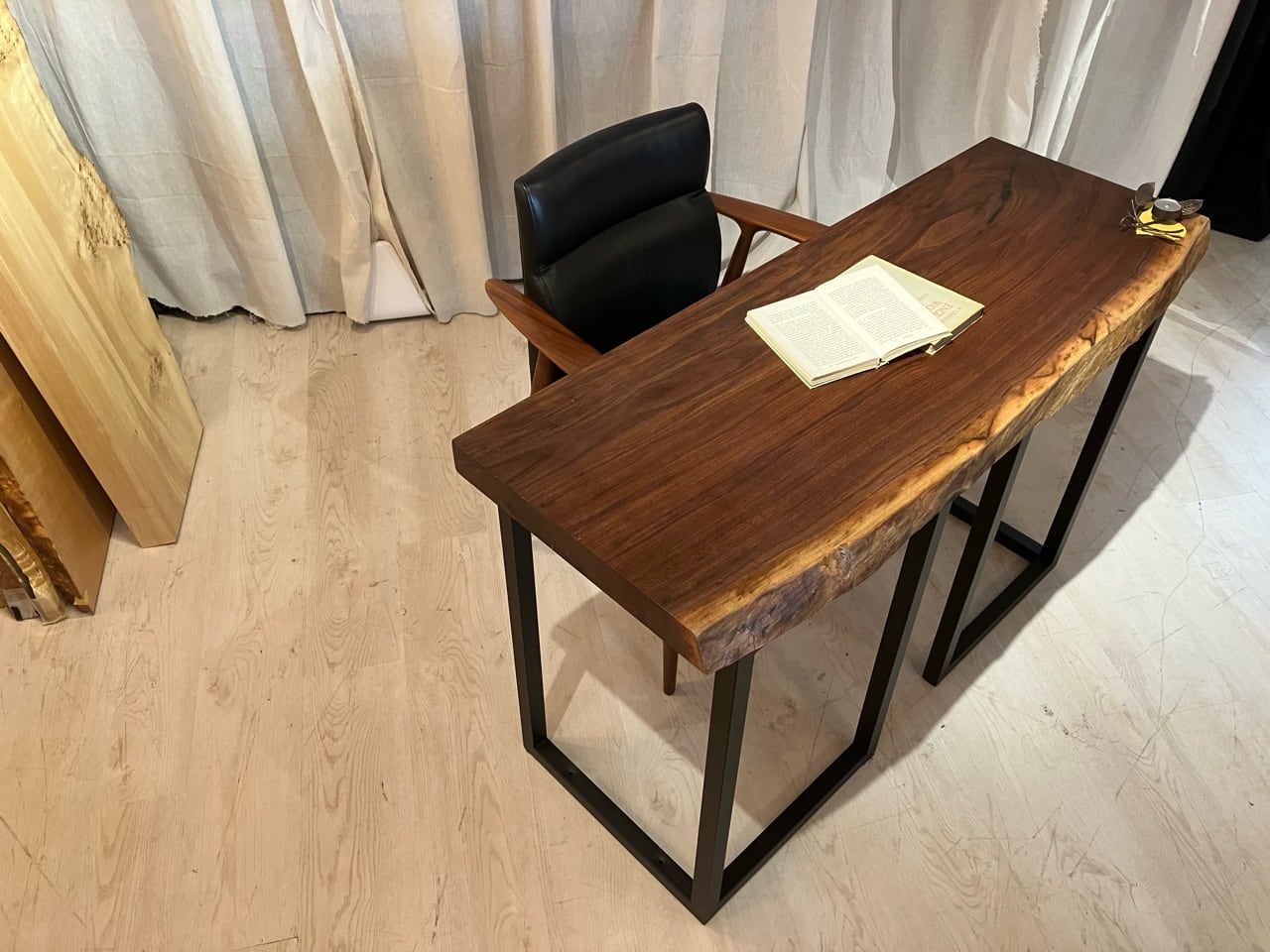 ウォールナット_1200×410-450-400×53_青山店_テーブル天板/一枚板