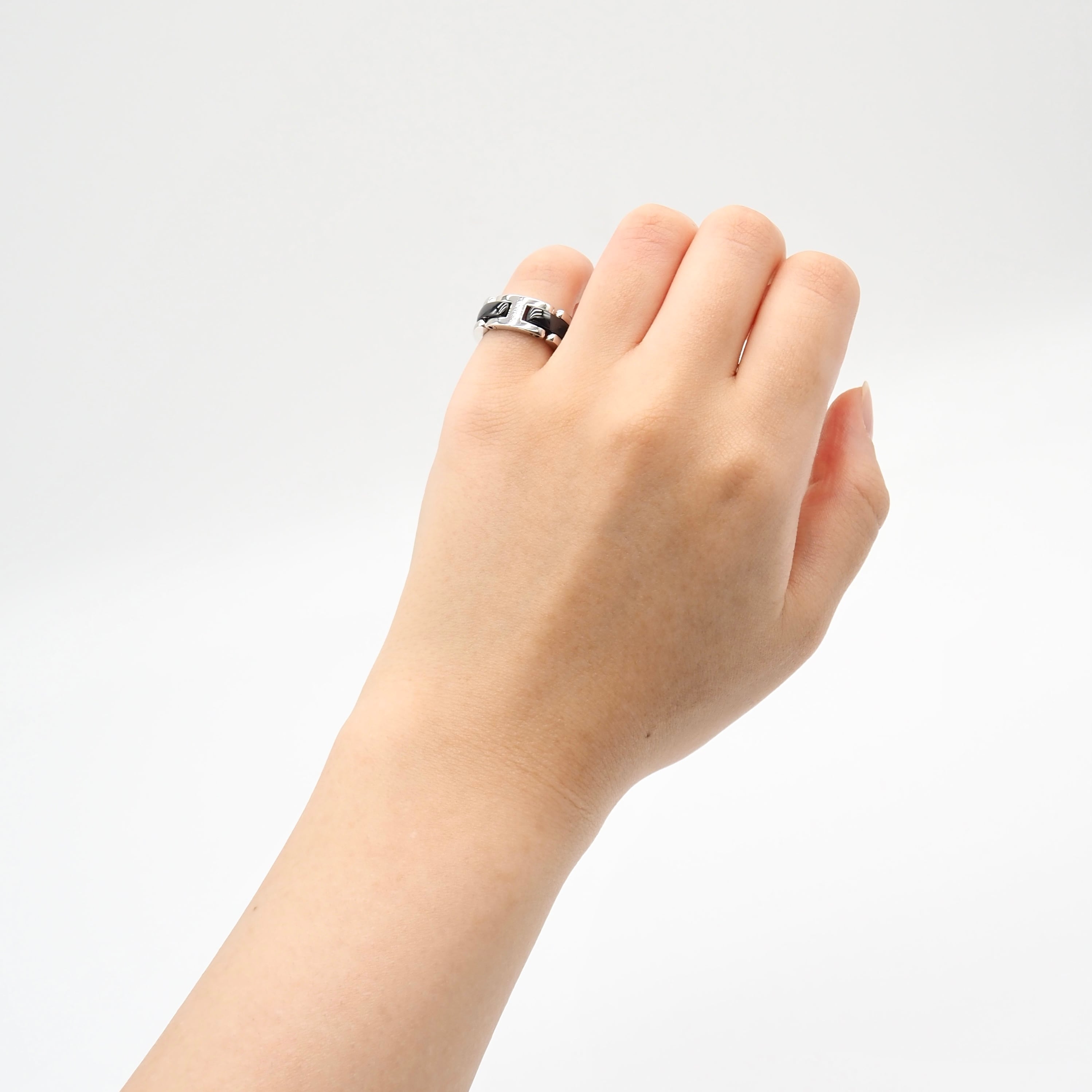 CHANEL 約8号 ウルトラ コレクション リング ホワイトゴールド