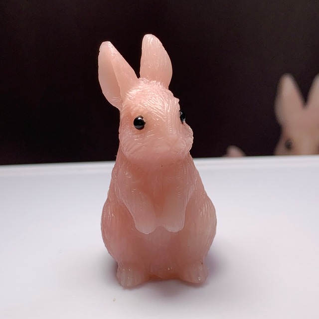 7.ピンクオパールうさぎ・インテリア