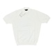 FILIPPO DE LAURENTIIS(フィリッポ デ ローレンティス) crepe cotton Mock Neck short sleeves knit/WHITE(001)