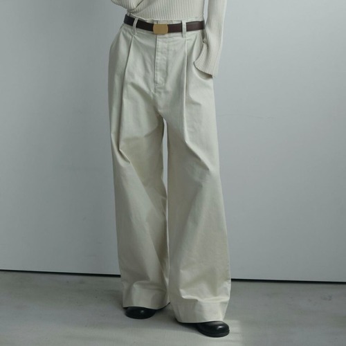 【 anuke 】Wide Chino Pants