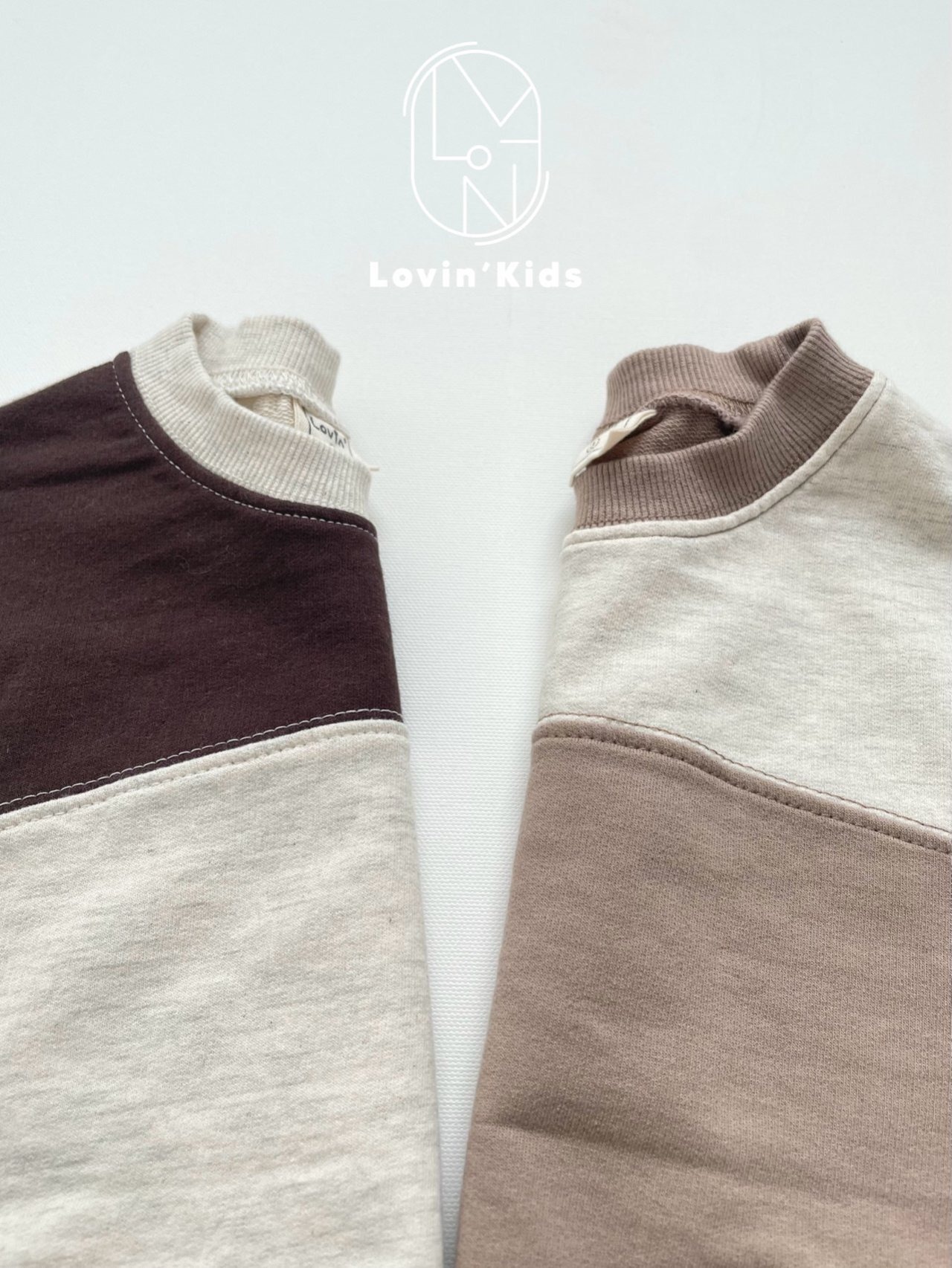 【Lovin'】ホットチョコスウェット 80〜130cm ベージュ/オートミール 241026 - 6