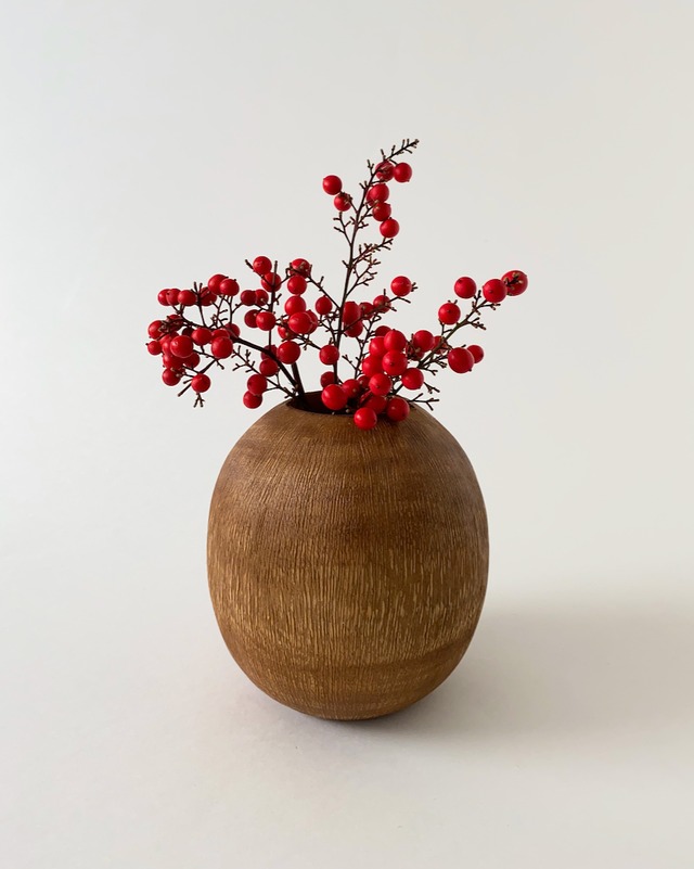 マンゴーウッド スクラッチ ベース｜Mango Wood Scratch Vase