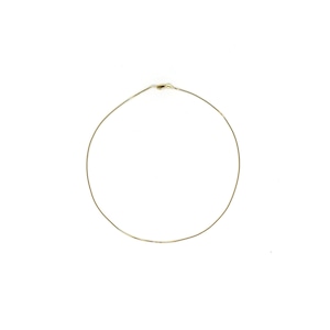 【14K-3-16】16inch 14K real gold chain necklace