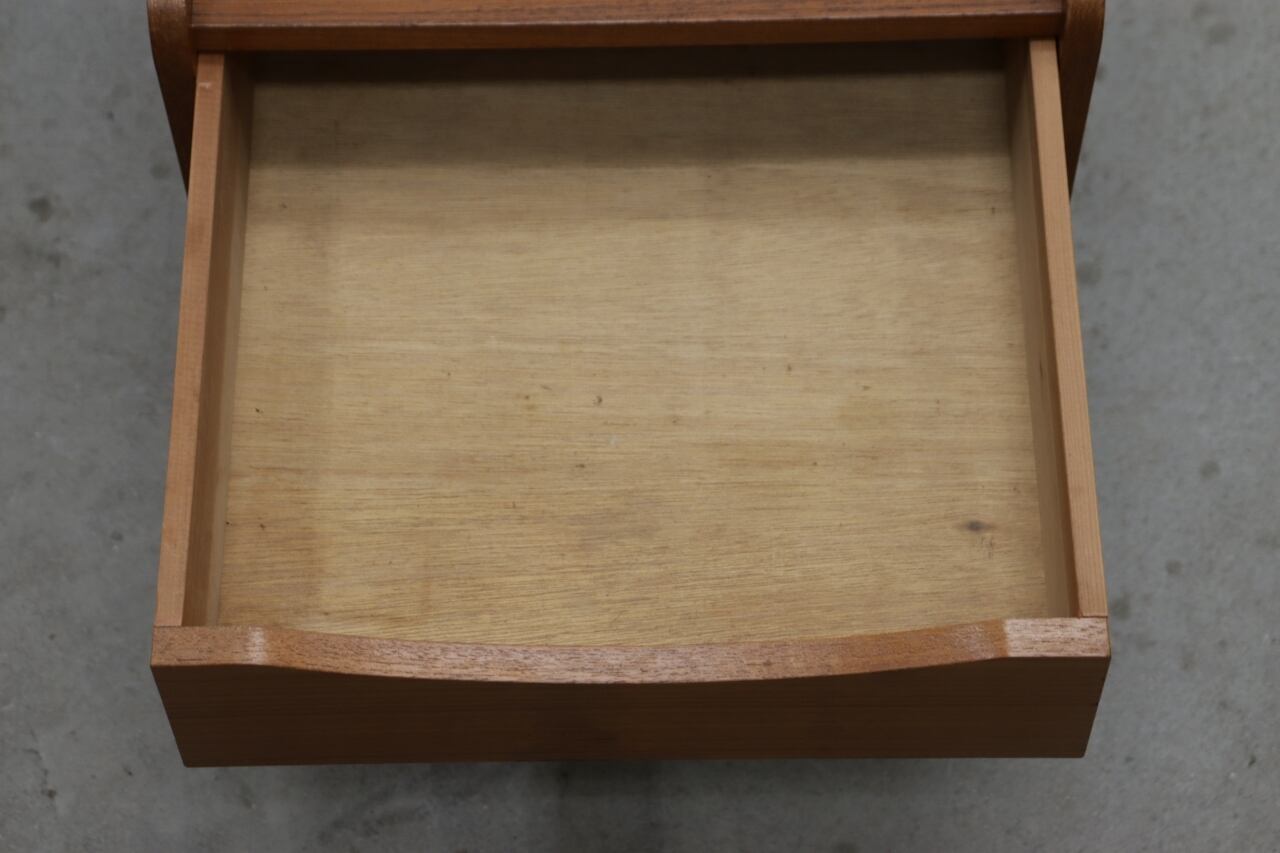 ヴィンテージ チーク材 ベッドサイド ナイトスタンド キャビネット