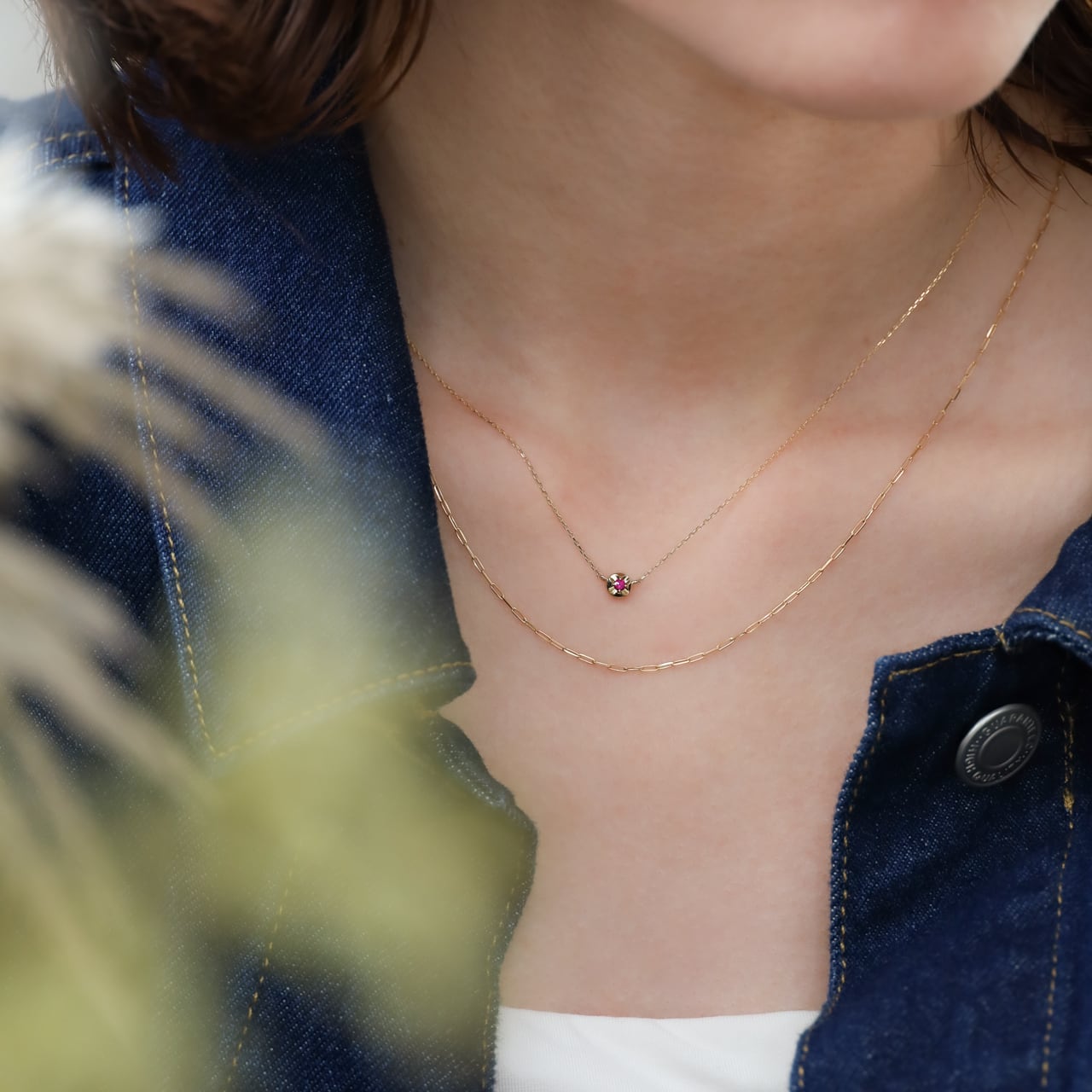 K18YGルビープチネックレス ルビーK18YGネックレス 【WEB限定】46880 | serio.jewelry.shop