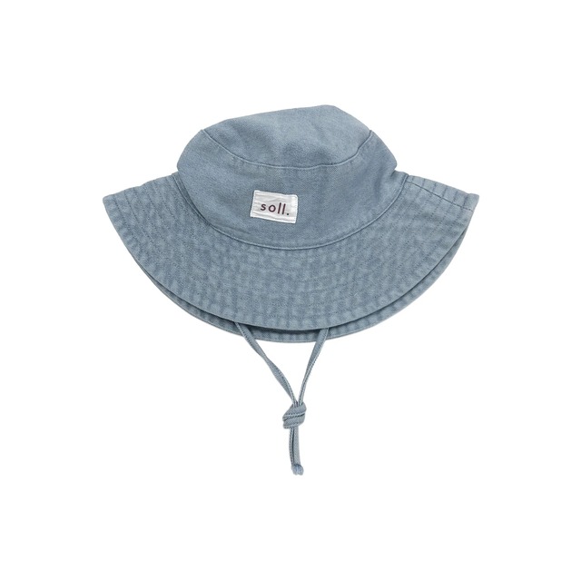 【soll. the label】Kids Denim Bucket Hat - Light