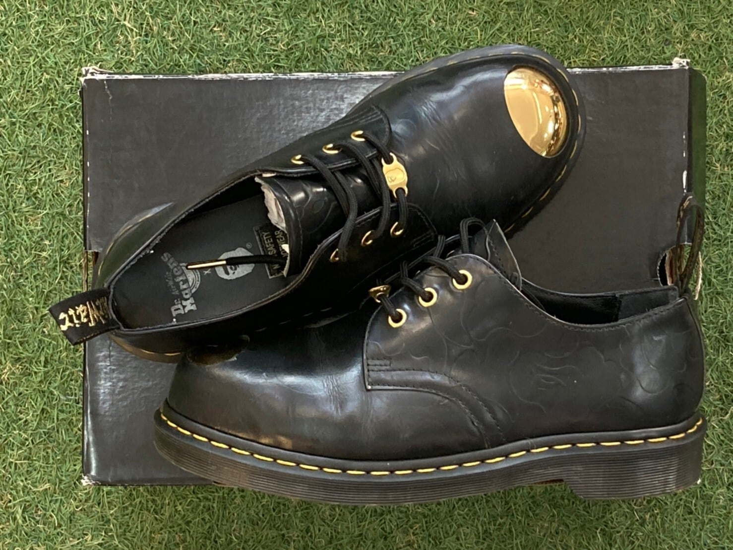 35%OFF MORE SALE A BATHING APE × Dr.MARTENS 1461 ABC 3 HOLE STEEL TOE CAP  SHOES 26cm 61377 | BRAND BUYERS OSAKA