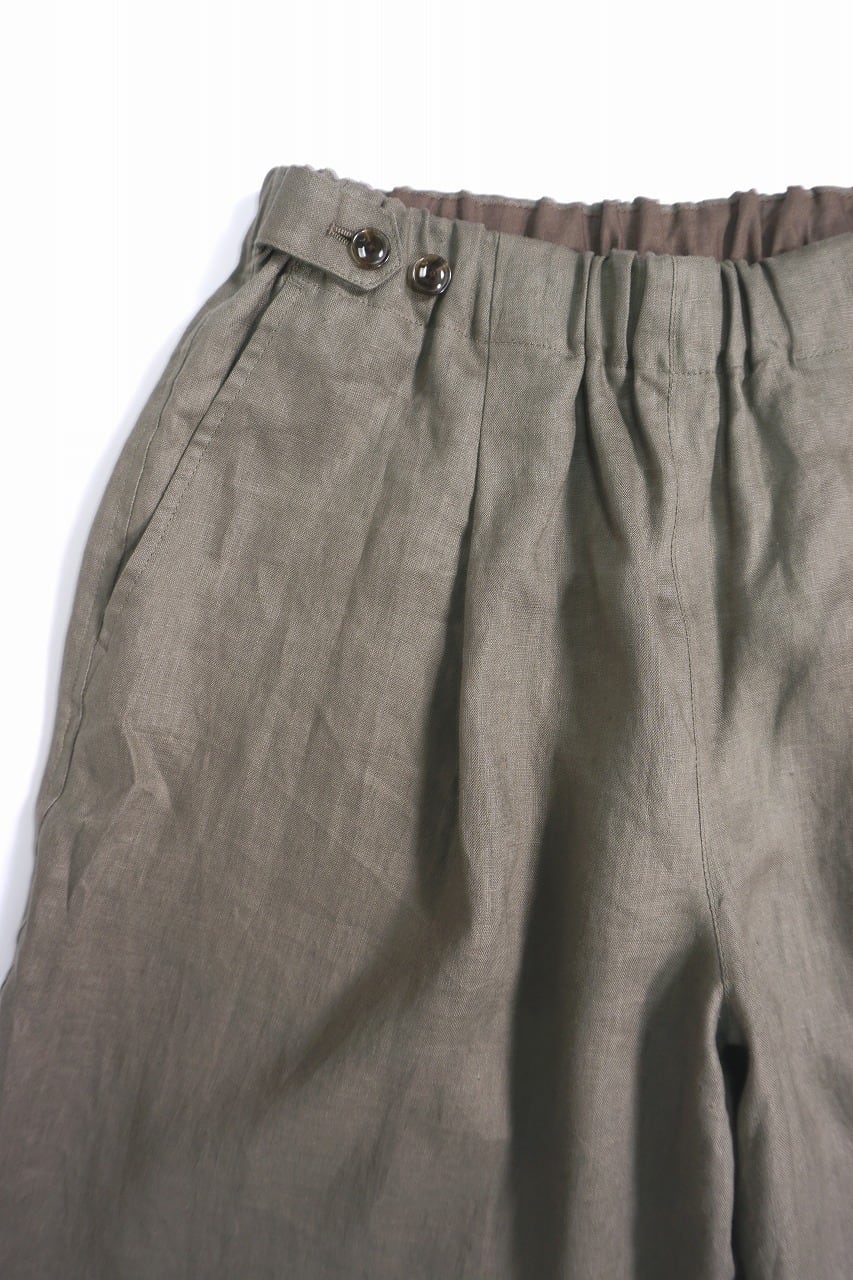 French Linen Wide Easy Pants