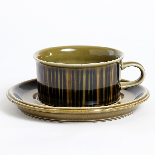 ARABIA アラビア Kosmos コスモス ティーカップ＆ソーサー - 3b 北欧ヴィンテージ